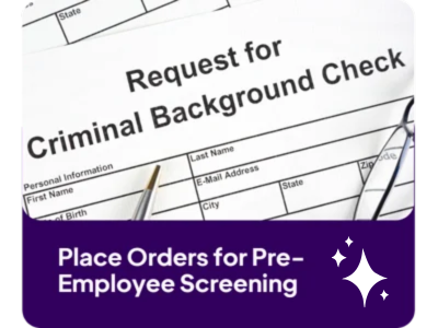 Place Orders for Pre-Employee Screening Avatar Assistant